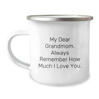Load image into Gallery viewer, Grandmom&#39;s Camping Mug, Funny Quote, Gifts from Family, Birthday Unique Gifts for Her - Image 1
