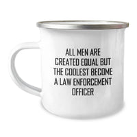 Load image into Gallery viewer, Unique Law Enforcement Officer Gifts for Men Birthday Funny Quote Camping Mug, Gifts from Men to Law Enforcement Officer, Unique Birthday Unique Gifts for Law Enforcement Officer Friends - Image 1
