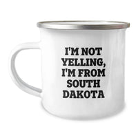 Load image into Gallery viewer, Funny South Dakota Gifts from Friends for Men - I'm Not Yelling, I'm From South Dakota Camping Mug, Birthday Unique Gifts - Image 1