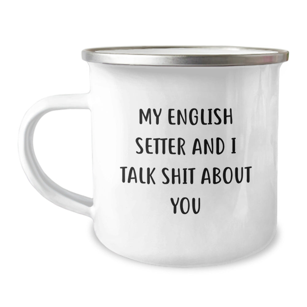 English Setter Dog Funny Mugs for Men - Christmas Unique Gifts from Friends to Family - Image 1