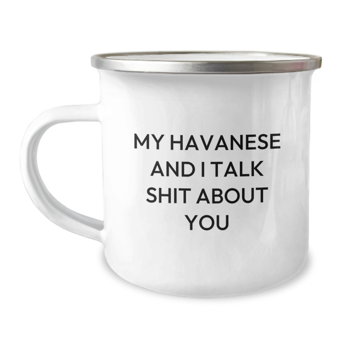 Havanese Dog Lovers' Funny Camping Mug Gifts from Friends for Birthday - Image 1