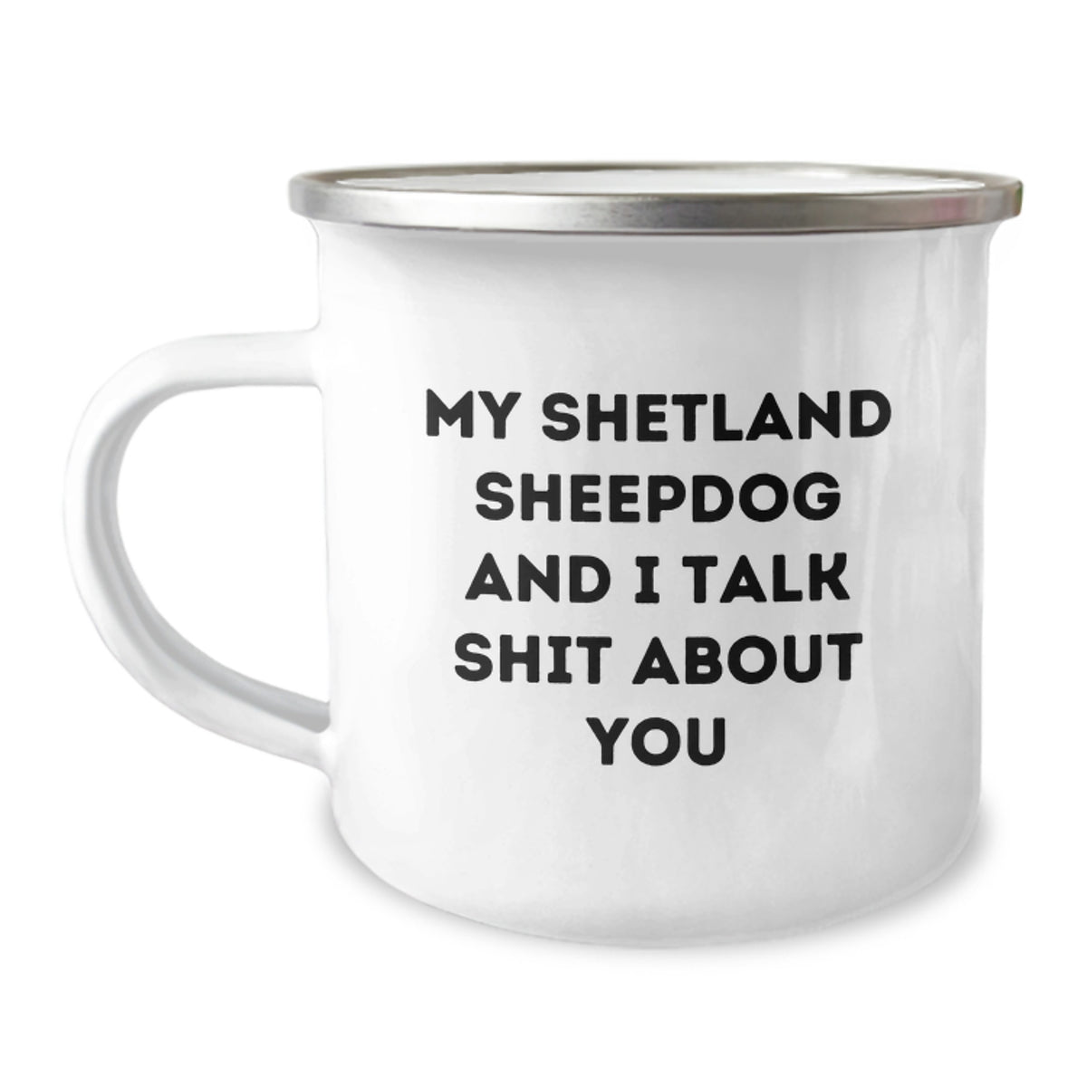 Funny Shetland Sheepdog Gifts for Christmas - Shetland Sheepdog Lover Camping Mug, Gifts from Friends and Family for Shetland Sheepdog Enthusiasts - Image 1