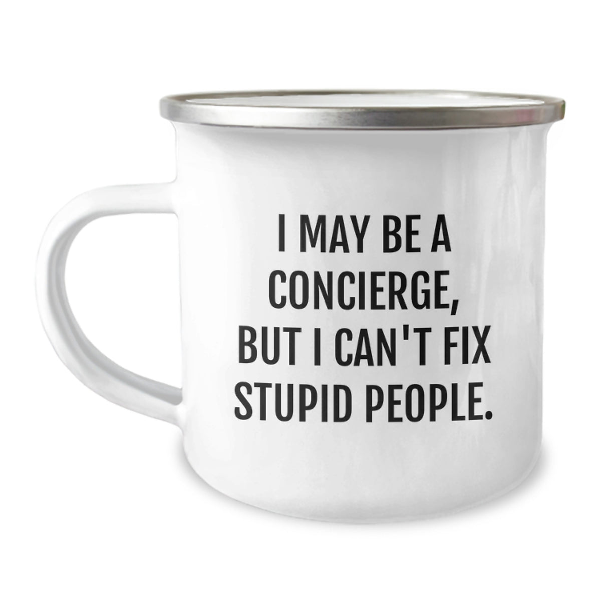 Funny Concierge Camping Mug Gifts from Friends for Concierge Enthusiasts, Christmas Unique Funny Mugs, Camping Gifts for Men - Image 1