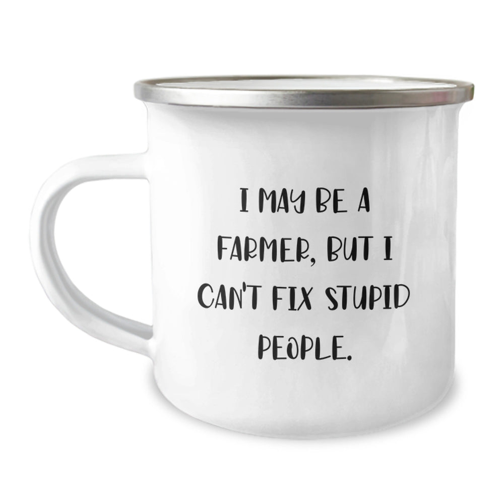 Funny Farmer Gifts for Men - Christmas Unique Gifts from Friends - Farmer Camping Mug - Image 1