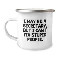 Load image into Gallery viewer, Funny Secretary Camping Mug Gifts from Friends to Secretary, Christmas Unique Gifts for Secretary Office Workers, Secretary Humor Mug - Image 1
