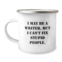 Load image into Gallery viewer, Funny Gifts from Friends to Writer, Camping Mug with I May Be A Writer Quote, Unique Christmas Unique Gifts for Men - Image 1
