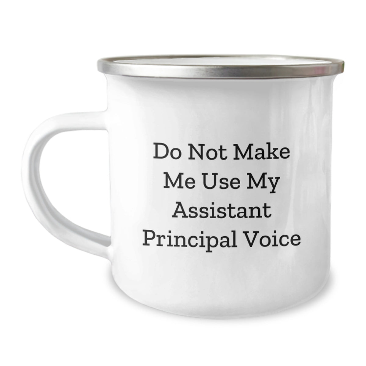 Funny Assistant Principal Gifts - 'Do Not Make Me Use My Assistant Principal Voice' Camping Mug for Birthday - Gifts from Friends to Assistant Principals - Image 1