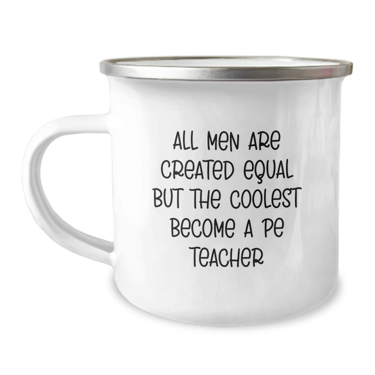 Funny PE Teacher Gifts, PE Teacher Birthday Unique Gifts from Men, PE Teacher Camping Mug - Image 1