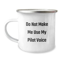 Load image into Gallery viewer, Funny Pilot Gifts, Christmas Unique Gifts for Pilot Friends, 12 oz Stainless Steel Camping Mug - Image 1
