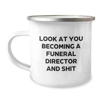 Load image into Gallery viewer, Funny Funeral Director Mugs Gifts for Men and Women Friends Family from Coworkers, Become a Funeral Director Christmas Unique Gifts - Image 1
