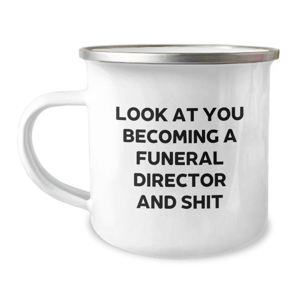 Funny Funeral Director Mugs Gifts for Men and Women Friends Family from Coworkers, Become a Funeral Director Christmas Unique Gifts - Image 1