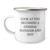 Load image into Gallery viewer, Funny General Manager Gifts, Inspirational Quote Camping Mug, Gifts from Friends to General Manager, Perfect Birthday Unique Gift for Him or Her - Image 1
