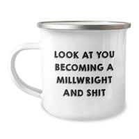 Load image into Gallery viewer, Funny Millwright Gifts, Unique Camping Mug for Men, Gifts from Friends to Millwrights on Christmas - Image 1

