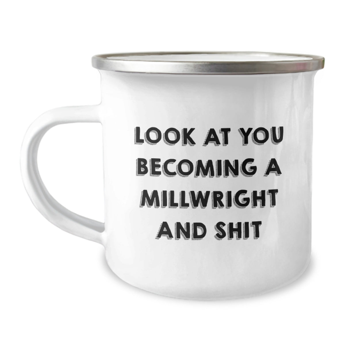 Funny Millwright Gifts, Unique Camping Mug for Men, Gifts from Friends to Millwrights on Christmas - Image 1