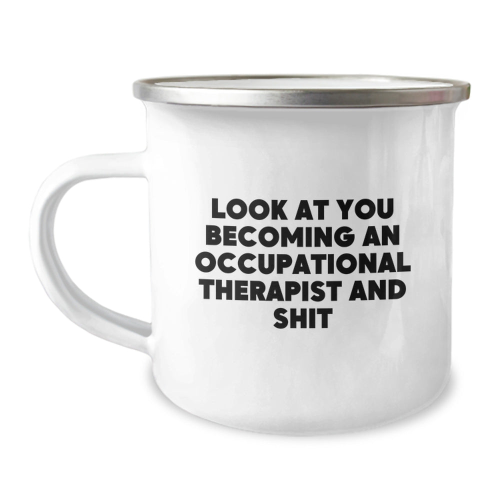 Funny Occupational Therapist Gifts for Occupational Therapists, Gifts from Friends and Family, Look At You Becoming An Occupational Therapist - Christmas Unique Mug - Image 1