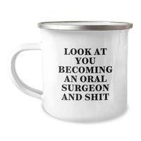 Load image into Gallery viewer, Funny Oral Surgeon Camping Mug Gifts from Friends for Oral Surgeon Men Unique Christmas Unique Gift Ideas - Image 1
