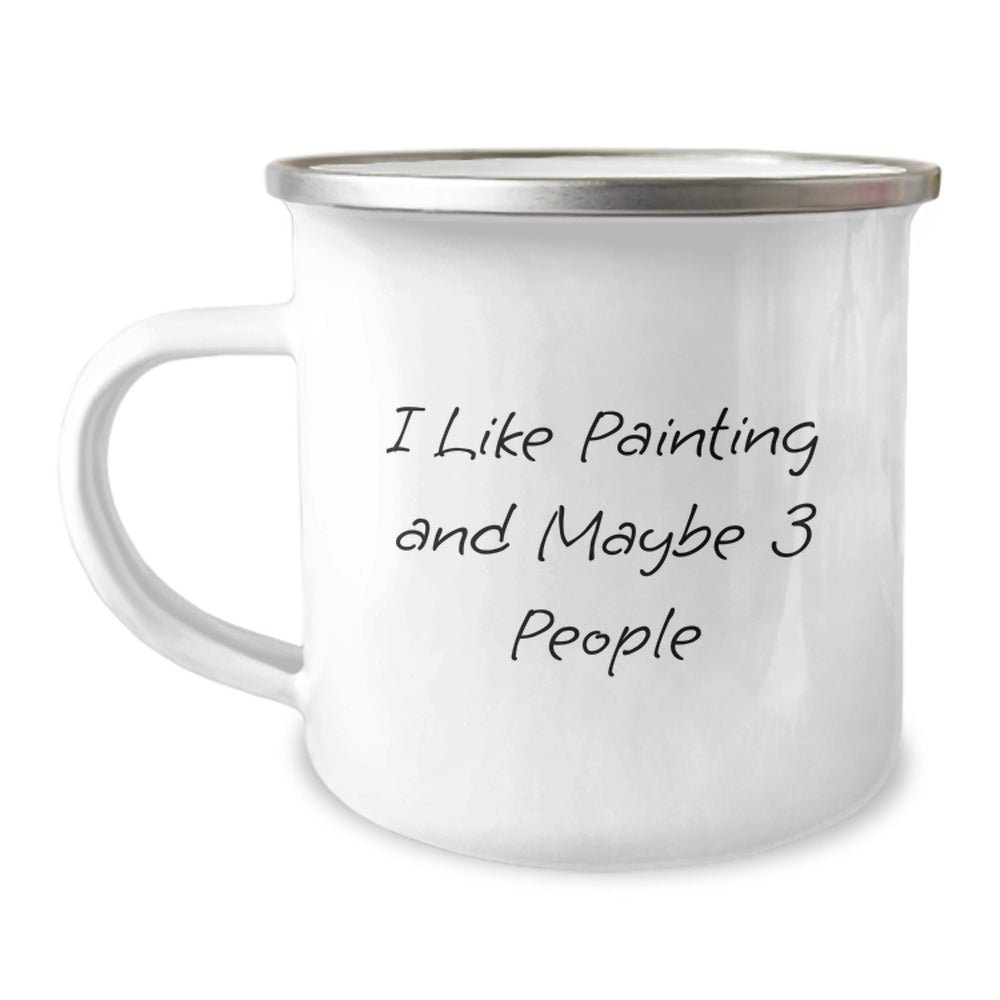 Funny Painting Camping Mugs Inspired Gifts from Men Women for Painting Lovers on Christmas - Image 1