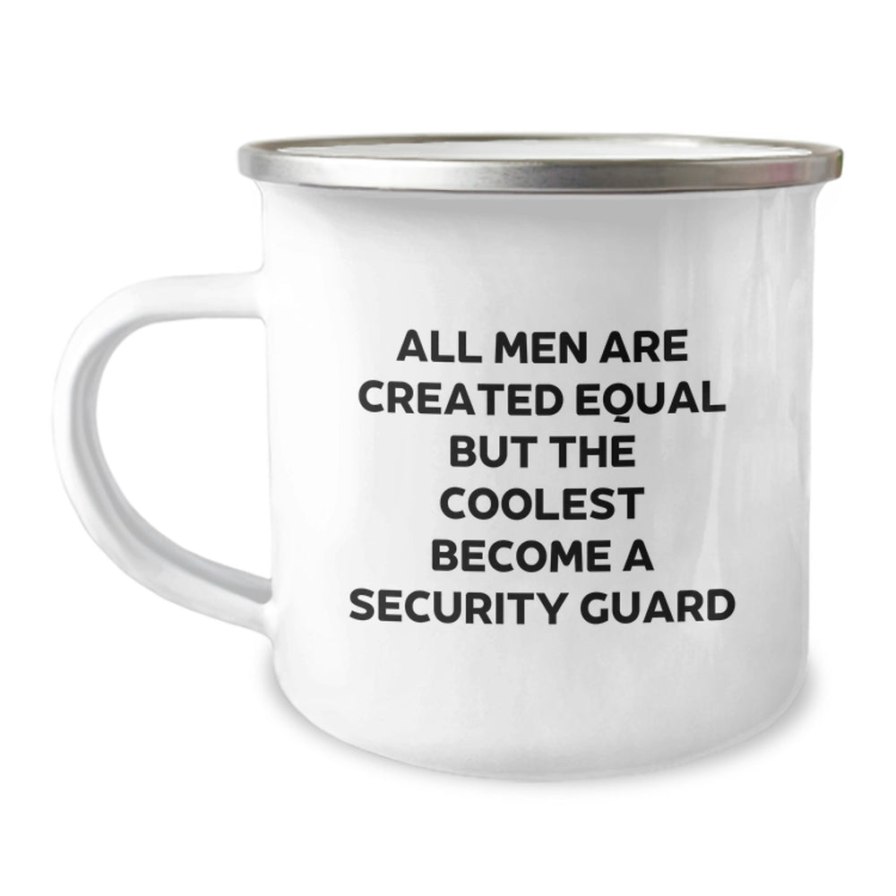 Funny Security Guard Camping Mug Gifts from Men for Birthday Unique Friends - Image 1