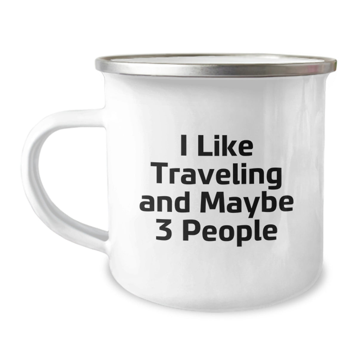 Funny Traveling Gifts for 'I Like Traveling And Maybe 3 People' Lovers - Camping Mug for Merry Christmas - Image 1