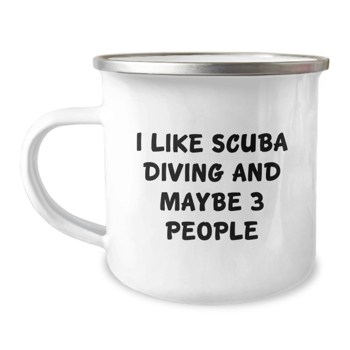 Funny Scuba Diving Gifts from Friends, Unique Christmas Unique Gifts for Scuba Diving Lovers, Camping Mug 'I Like Scuba Diving And Maybe 3 People' - Image 1