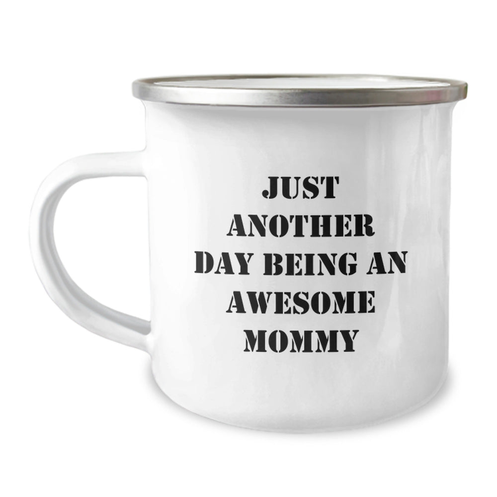 Gifts from Family to Awesome Mommy - Funny Camping Mug for Mom's Christmas Unique Gifts - Image 1