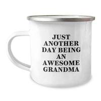 Load image into Gallery viewer, Funny Grandma Camping Mug Gifts for Grandma from Grandma Lovers - Just Another Day Being An Awesome Grandma, Camping Mug for Grandma, Unique Christmas Unique Gifts for Grandma, Funny Grandma Cup - Image 1
