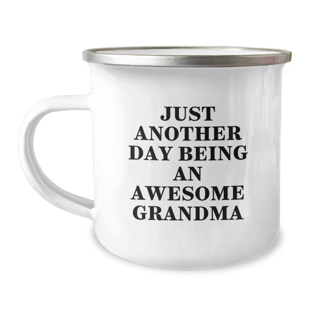 Funny Grandma Camping Mug Gifts for Grandma from Grandma Lovers - Just Another Day Being An Awesome Grandma, Camping Mug for Grandma, Unique Christmas Unique Gifts for Grandma, Funny Grandma Cup - Image 1