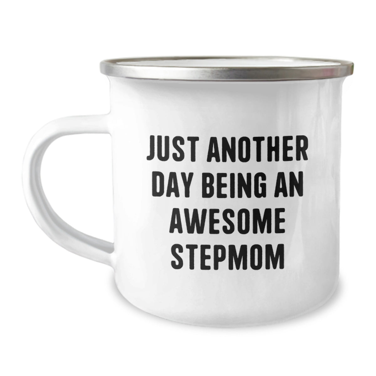 Gifts from Men for Stepmom, Funny Stepmom Camping Mug - Just Another Day, Unique Christmas Unique Gifts for Women - Image 1