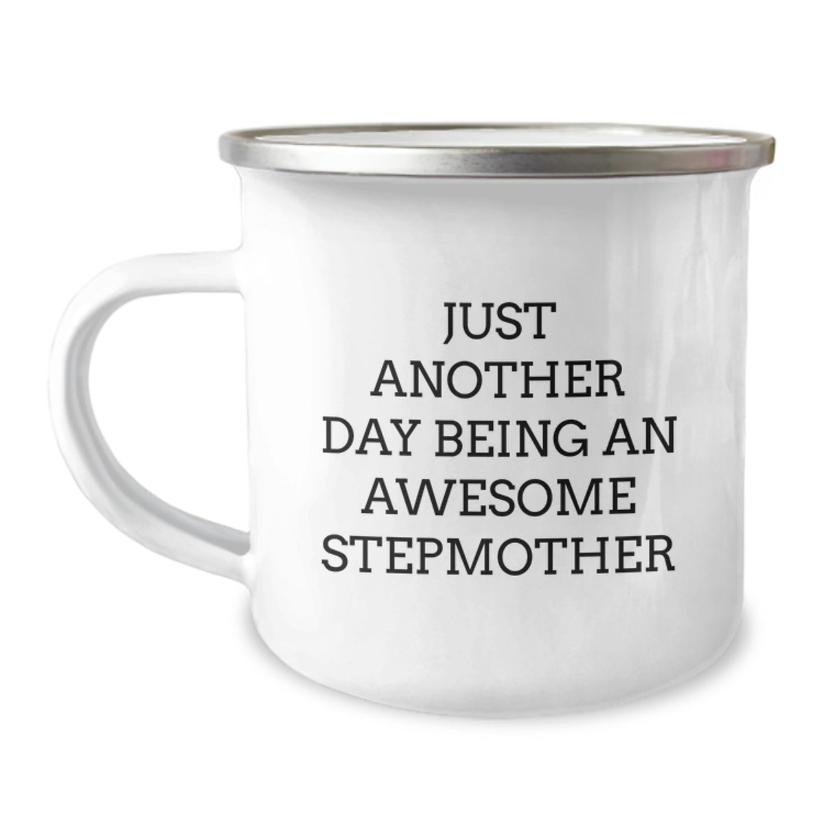 Funny Stepmom Gifts for Her - 'Just Another Day Being An Awesome Stepmother' Camping Mug for Wife, Daughter, Sister, Family, Friends - Image 1