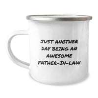 Load image into Gallery viewer, Funny Father-in-law Gifts from Men, Unique Camping Mugs for Father-in-law, Christmas Unique Gifts - Image 1

