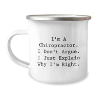 Load image into Gallery viewer, Funny Chiropractor Camping Mug Gifts from Family for Christmas Unique Presents, Chiropractor Humor, Christmas Unique Gifts - Image 1
