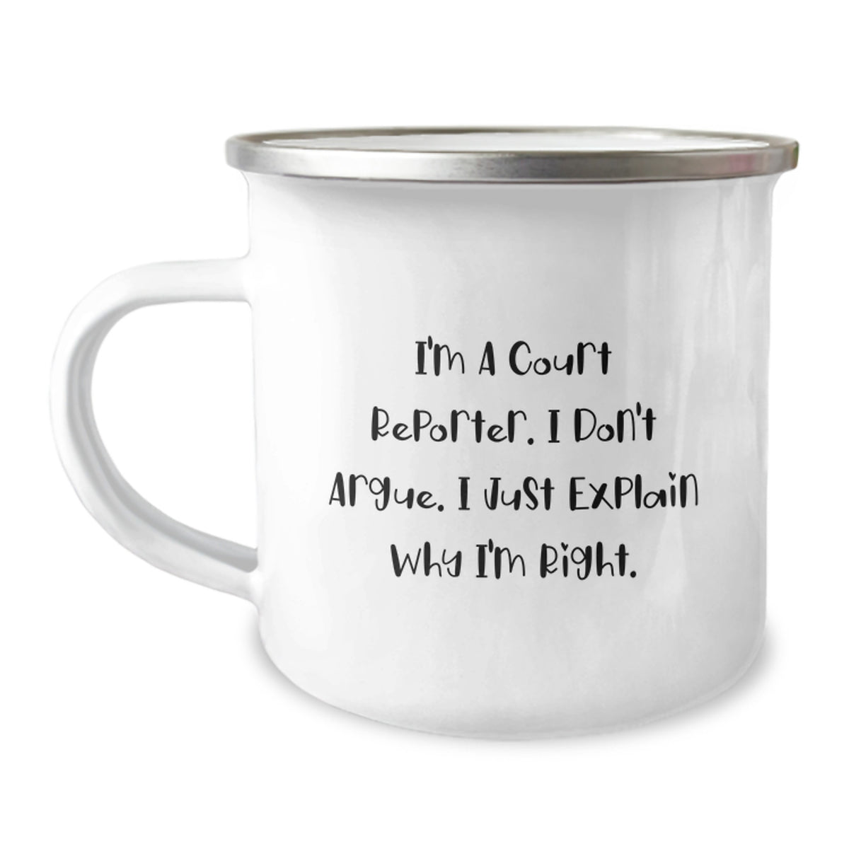 Funny Court Reporter Camping Mug Gifts from Friends to Court Reporters Christmas Unique Presents - Image 1