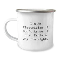 Load image into Gallery viewer, Electrician Humor Gifts from Coworkers to Electrician Friends This Christmas Camping Mug - Image 1
