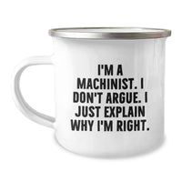Load image into Gallery viewer, Funny Machinist Gifts from Men to Friends, Unique Christmas Memorable Presents for Machinist, Insulated Camping Mug - Image 1
