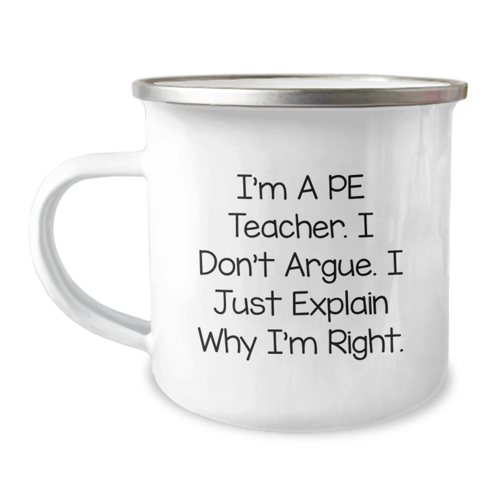 Funny PE Teacher Gifts for Men Women Friends Christmas Unique Presents from Family - Image 1