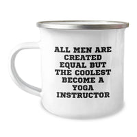 Load image into Gallery viewer, Funny Yoga Instructor Gifts for Men from Friends, Unique Camping Mug for Graduation - Image 1
