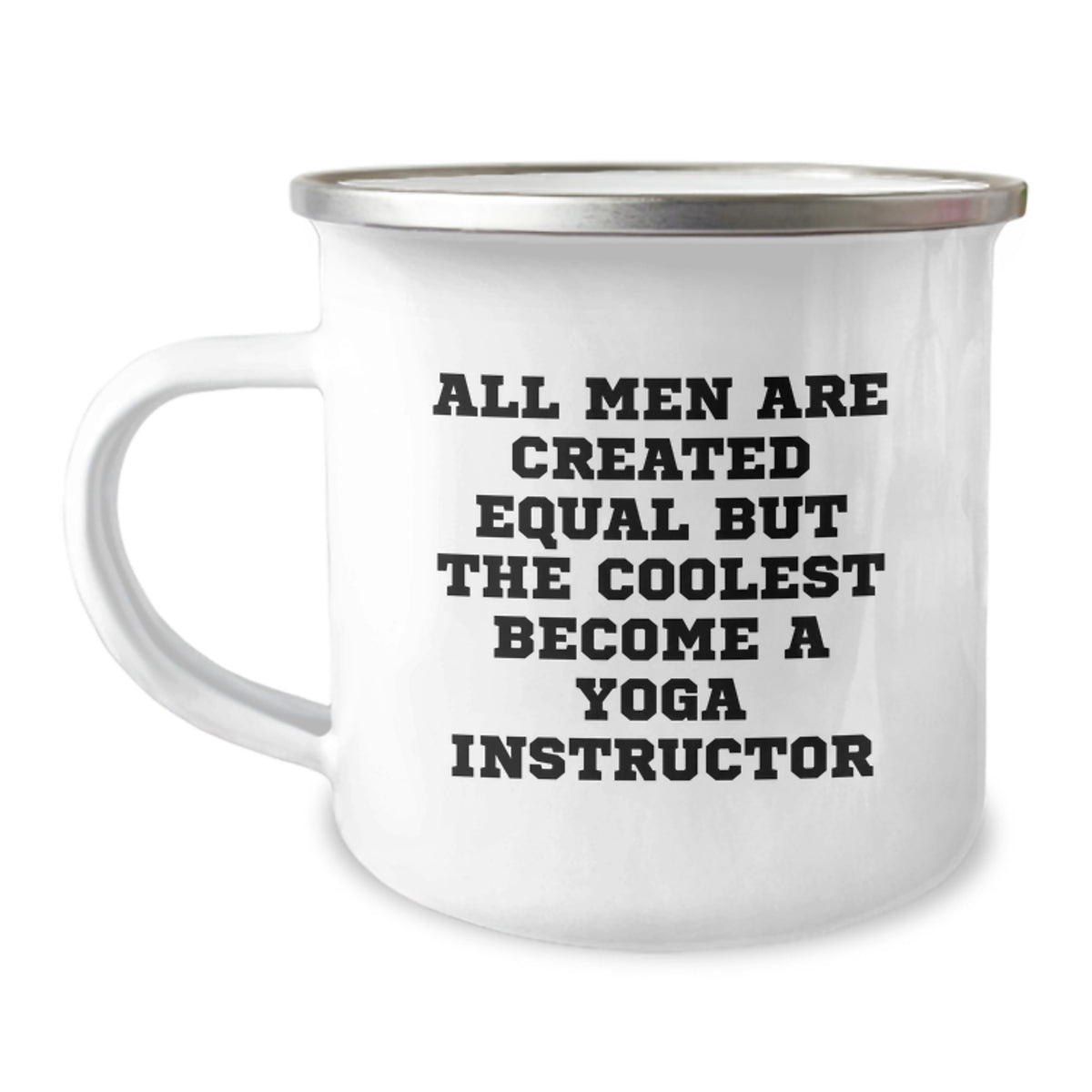 Funny Yoga Instructor Gifts for Men from Friends, Unique Camping Mug for Graduation - Image 1