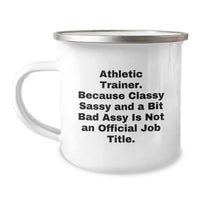 Load image into Gallery viewer, Funny Athletic Trainer Camping Mug Gifts for Men, Women, Friends, Co-workers from Family, Unique Christmas Unique Gifts for Athletic Trainers - Image 1
