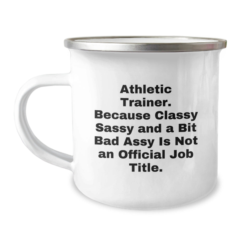Funny Athletic Trainer Camping Mug Gifts for Men, Women, Friends, Co-workers from Family, Unique Christmas Unique Gifts for Athletic Trainers - Image 1
