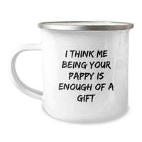 Load image into Gallery viewer, Funny Pappy Camping Mug Gifts from Men to Dad on Birthday, Inspirational Quote for Pappy, Unique Gifts for Him, Gifts from Family to Pappy, Gifts for Pappy - Image 1
