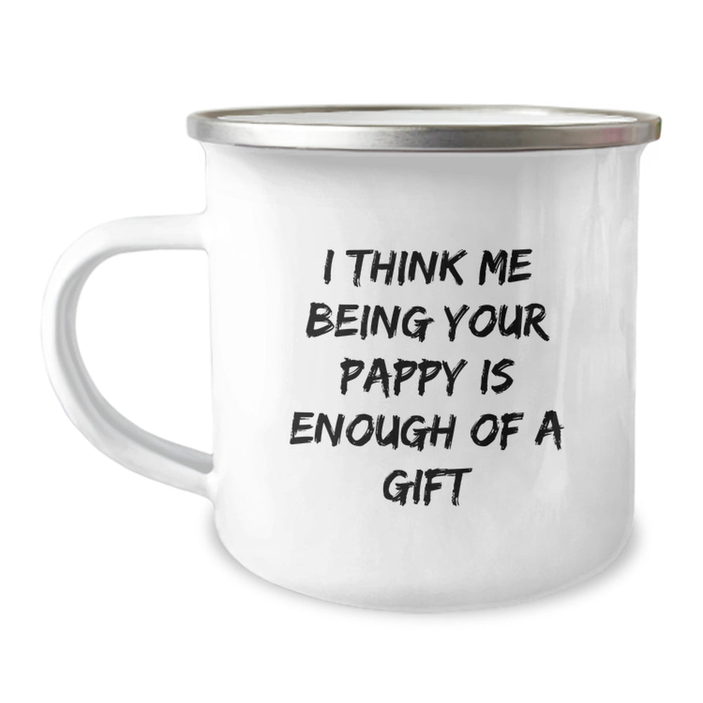 Funny Pappy Camping Mug Gifts from Men to Dad on Birthday, Inspirational Quote for Pappy, Unique Gifts for Him, Gifts from Family to Pappy, Gifts for Pappy - Image 1