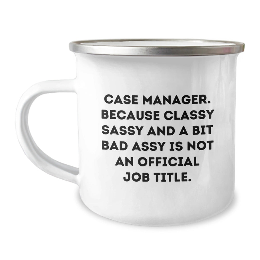 Funny Case Manager Gifts from Friends - Case Manager Christmas Unique Gifts, Funny Camping Mug, Inspirational Quote for Case Managers - Image 1