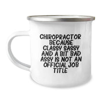 Load image into Gallery viewer, Funny Chiropractor Gifts from Friends and Family - Chiropractor Humor Camping Mug for Men Women Coworkers - Unique Christmas Unique Gifts for Chiropractor - Image 1
