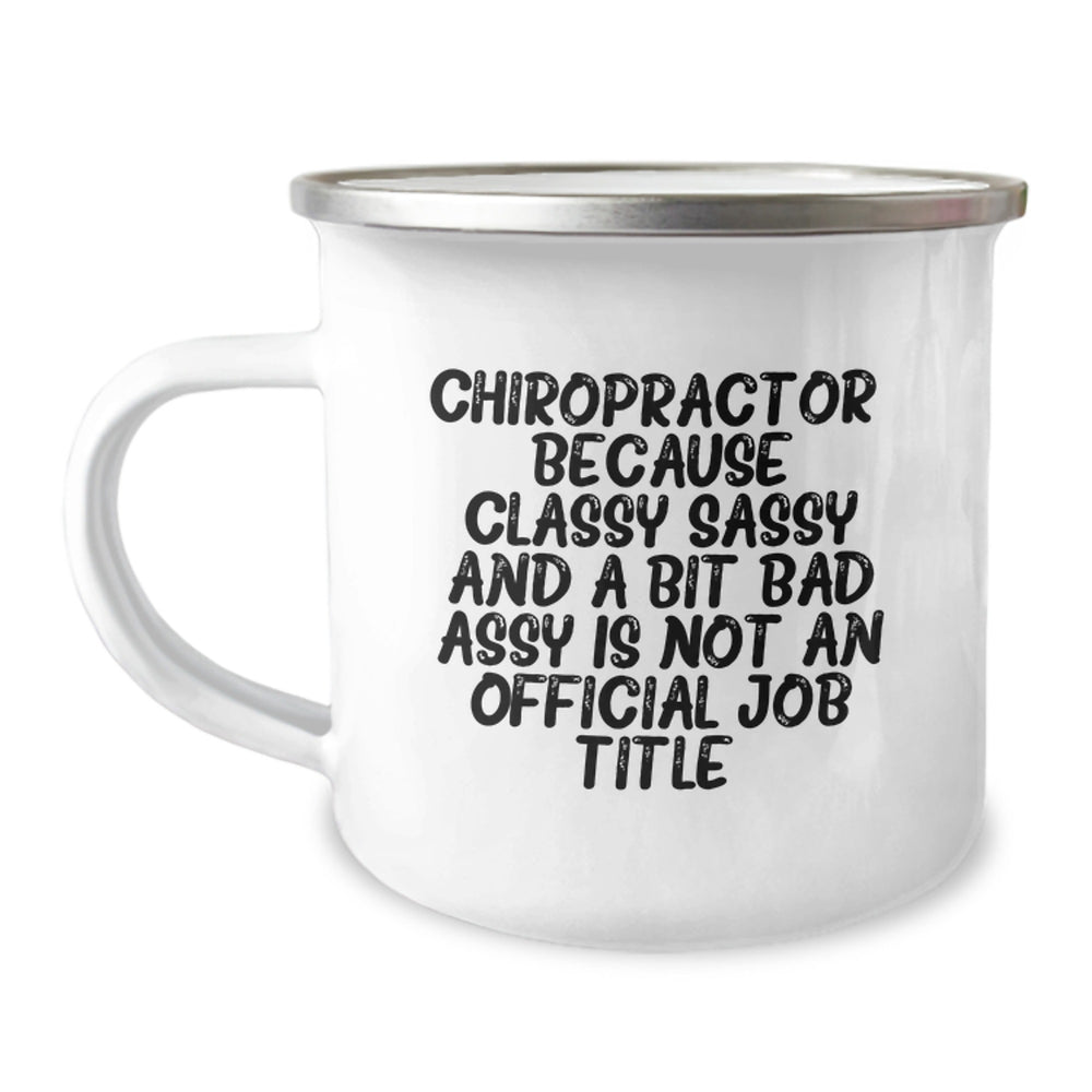 Funny Chiropractor Gifts from Friends and Family - Chiropractor Humor Camping Mug for Men Women Coworkers - Unique Christmas Unique Gifts for Chiropractor - Image 1