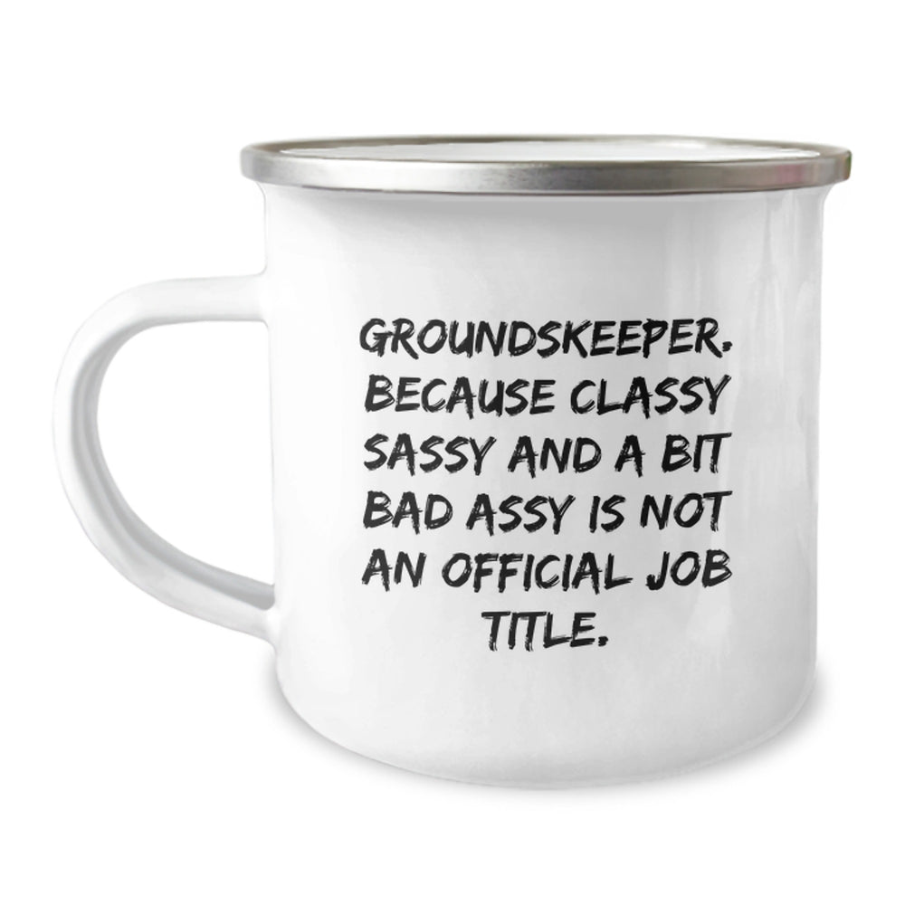 Funny groundskeeper Gifts for Men, Unique Christmas Unique Gifts from Friends, Camping Mug with groundskeeper Quote - Image 1