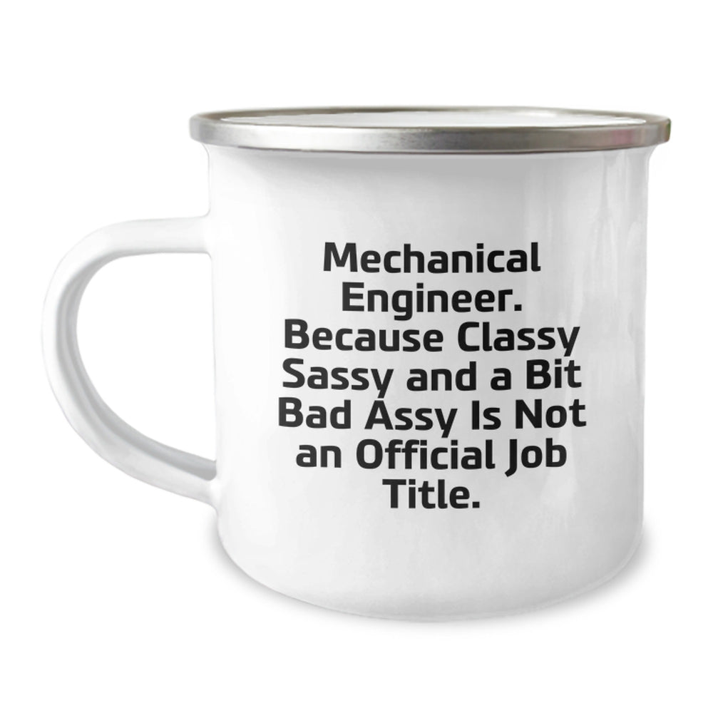 Funny Mechanical Engineer Gifts for Him- Mechanical Engineer Christmas Unique Mug- Classy Sassy Fearlessy - Image 1
