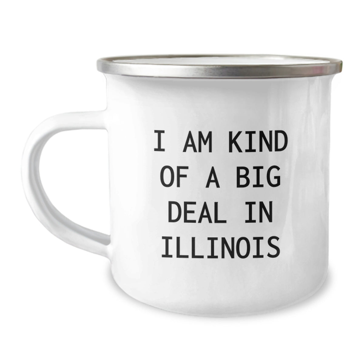 Illinois Proud Gifts for Men from Friends and Family - 'I Am Kind of a Prime Selection' Funny Camping Mug - Image 1