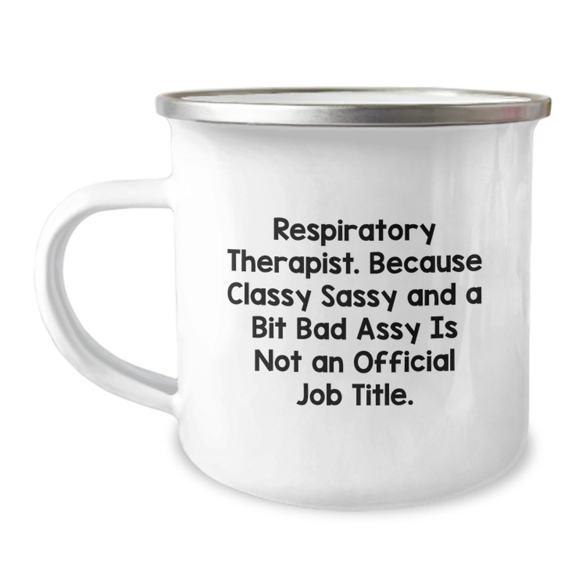 Funny Respiratory Therapist Gifts for Christmas, Classy Sassy And A Bit Fearlessy Mug for Men Women Friends Family, Camping Thermos - Image 1