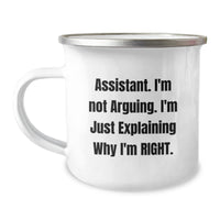 Load image into Gallery viewer, Funny Assistant Gifts for Men - Camping Mug with Sassy Quote - Perfect Christmas Unique Gifts from Friends and Family - Image 1
