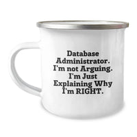 Load image into Gallery viewer, Funny Gifts from Family to Database Administrator - Camping Mug for Christmas Unique Presents - Image 1
